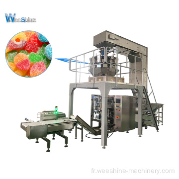 Machine d&#39;emballage de bonbons à gelée de fruits de fruit de sachet pneumatique